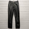 Zuma Originals Australia Vintage Made to Measure Black Leather Motorcycle Straight Leg Pants