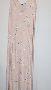 Vintage Camilla Arthur Milano Pale Pink Floral Midi/Maxi Dress