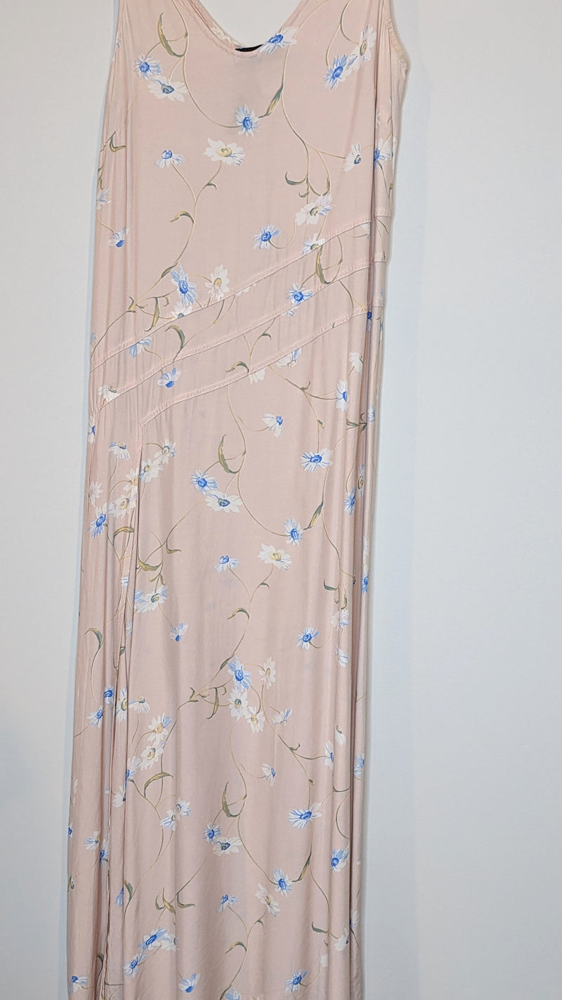 Vintage Camilla Arthur Milano Pale Pink Floral Midi/Maxi Dress