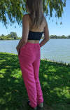 Bellino Paris London New York Vintage Pink Silk Pants