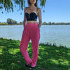 Bellino Paris New York Vintage Pink Silk Pants