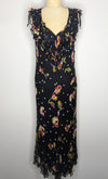 Moschino Silk Sheer Floral Dress