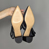 March Muse Black Sculptural Bow Mule Heels