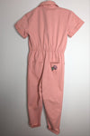 'Introvert' Valentines Upcycled Pink Jumpsuit