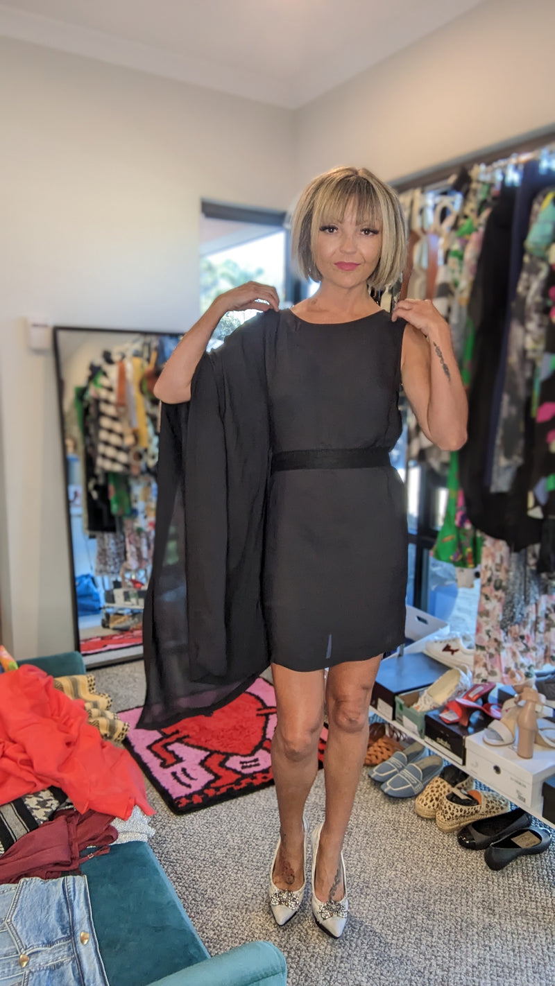 Sass & Bide Black Silk Tales Dress