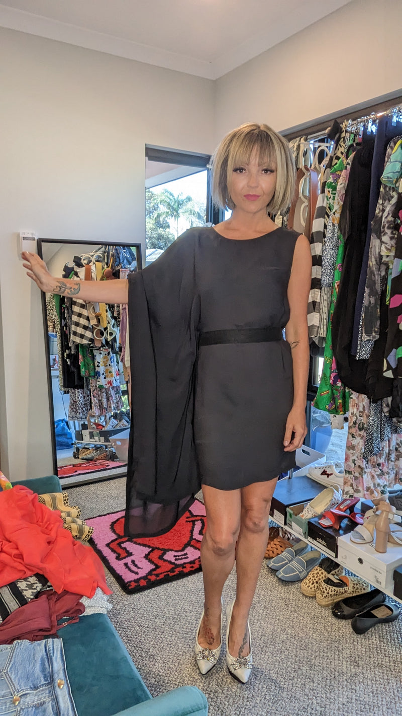 Sass & Bide Black Silk Tales Dress