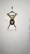 Sass & Bide Sequin & Geometric Print Tshirt