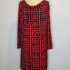 Charlie Brown Red Black Fendi Look Dress