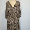 City Chic Stitch Animal Print Maxi Dress