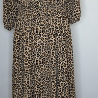 City Chic Stitch Animal Print Maxi Dress