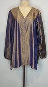 Dosa Shot Silk Blouse/ Tunic Shirt