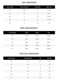 Sass & Bide Size Chart Refind Preloved