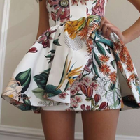 CAMEO Botanical Print Mini Dress