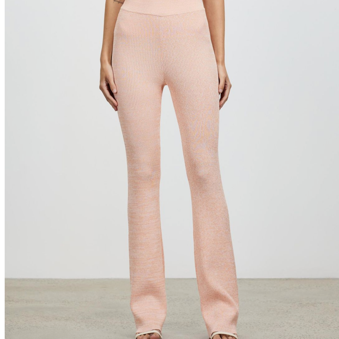 Ena Pelly Peach Knit Pants