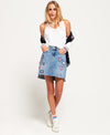 Superdry Denim Mini Skirt