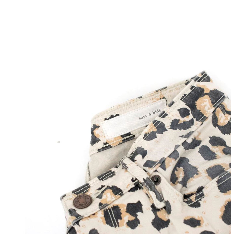 Sass & Bide Animal Print Jeans