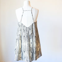 Stella Forest Snake Print Flowy Short Slip Dress