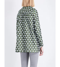 Maje Jaquard Parrot Print Coat